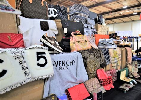 store selling fake clothes in la|counterfeit designer products confiscated.